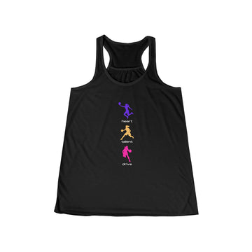 Women's Heart Talent Drive Flowy Racerback Tank